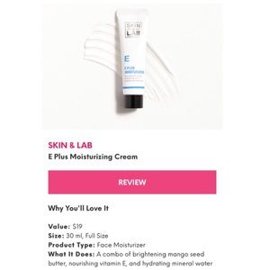 Skin & Lab | E Plus Moisturizing